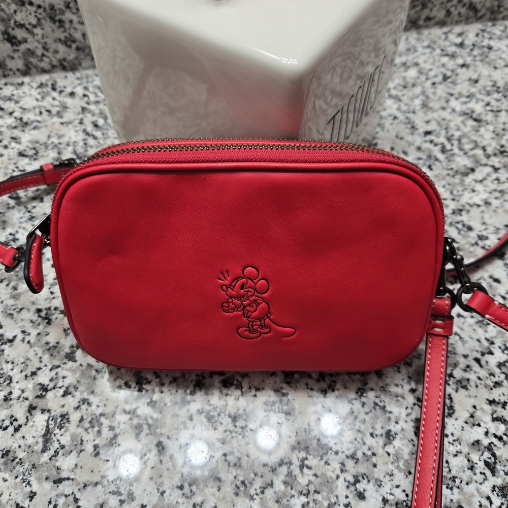 Coach Disney Red Crossbody Bag with Iconic Character
